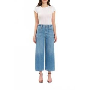 Daze Valley Girl High-Rise Wide Leg Ankle Jeans Size 26